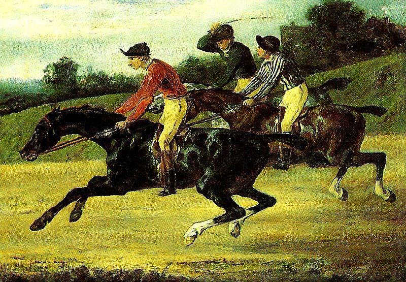 charles emile callande course de chevaux montes China oil painting art